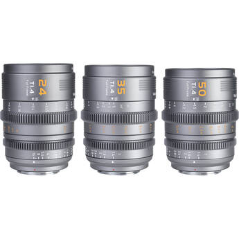 Sirui VP-1 Vision Prime T1.4 Full-Frame Cine 3-Lens Kit (Multi-Mount, Metal Gray)