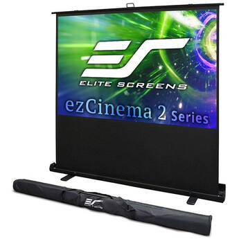 Elite Screens Portable/ Ez Cinema 2 110"/16:10 -  MaxWhite 2/ Black Case/ With Bag