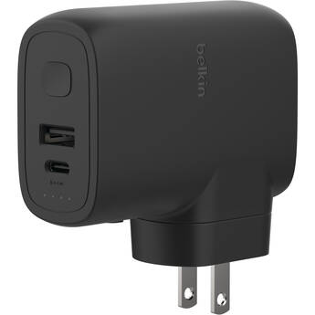 Belkin BoostCharge Hybrid 25W Wall Charger & 4800mAh Power Bank (Black)