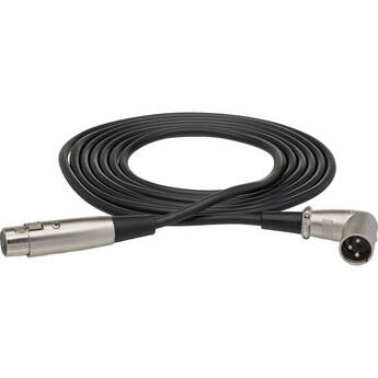 Hosa Technology 3-Pin XLR Female to XLR Angled Male Cable - 3'