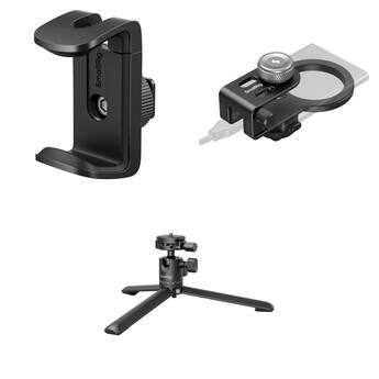 SmallRig Tabletop Video Kit with Tripod, SSD Holder, and Power Bank Clamp