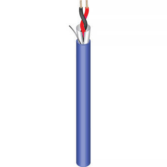 West Penn 20 AWG 1-Pair Stranded Shielded Cable (Blue, 1000')
