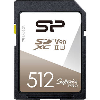 Silicon Power 512GB Superior Pro UHS-II SDXC Memory Card
