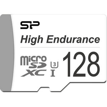 Silicon Power 128GB Golden Series High Endurance UHS-I microSDXC Memory Card with SD Adapter
