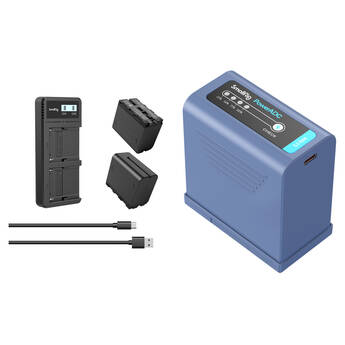 SmallRig NP-F970 L-Series 3-Battery Kit with Dual Charger