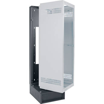 Lowell Manufacturing Wall-Mounted 44 RU, 28" Deep Rack with 4 RU Base (with Back Box)