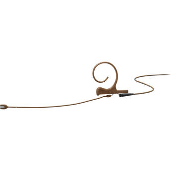 DPA Microphones 4166 CORE+ Slim Omnidirectional Flex Earset Microphone with 110mm Boom and LEMO 3-Pin Adapter (Brown)