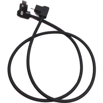 XLCS Designs Locking USB-C Right-Angle to Right-Angle EVF Cable for PYXIS 6K (2.6', Black)