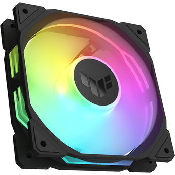 ASUS TUF Gaming TR120 ARGB Reverse Blade PWM Fan (Black, 3-Pack)