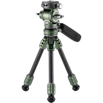 Tilta VT03 Tabletop Video Fluid Head with 1-Stage Carbon Fiber Tripod Legs (Forest Green)