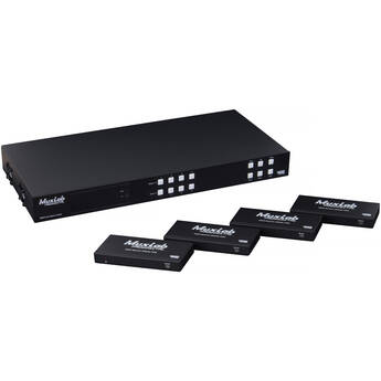 MuxLab HDMI 4x4 Matrix Switcher Kit V2 (US Power Cord)