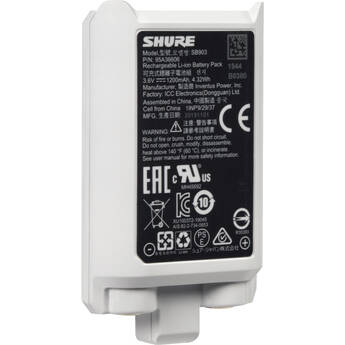 Shure SB903 Rechargeable Lithium-Ion Battery for SLX-D Transmitters (10-Pack)