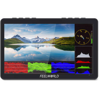 Moniteur Vidéo Feelworld F5 Pro V2 - Écran Tactile 5,5" FHD, Lumière D'Appoint 5W, Compatible 4K, Pour Caméras