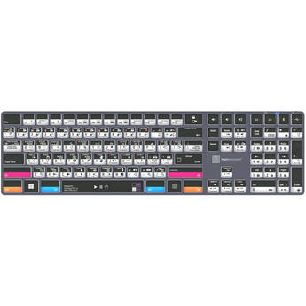 Logickeyboard Adobe Premiere Pro & After Effects TITAN Wireless Backlit US English Keyboard for Windows