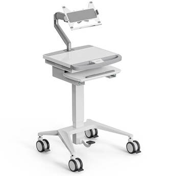 Mount-It! MedHub Mobile Workstation with Laptop Arm