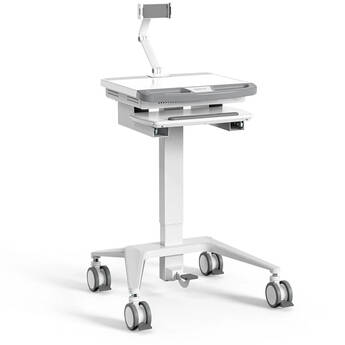 Mount-It! MedHub Mobile Workstation with Tablet Arm
