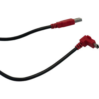 Mimo Monitors USB-A to Right Angle Micro-USB Power Cable (9.8', Red)