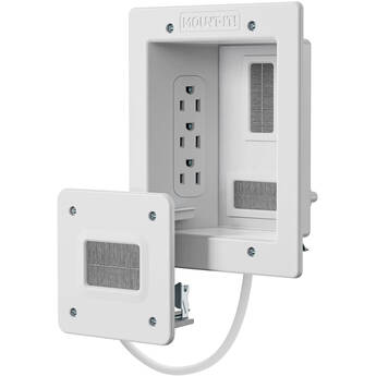 Mount-It! MI-7284 In-Wall TV Cable Concealer with Recessed Power