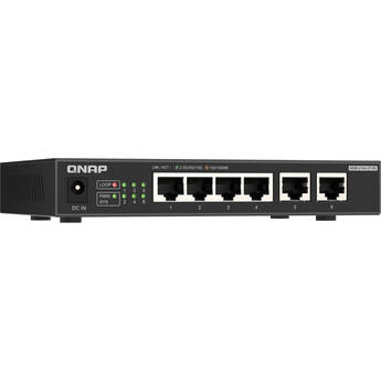 QNAP QSW-2104-2T-R2 6-Port 2.5G / 10G Unmanaged Network Switch