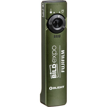 Olight Arkfeld Flat Flashlight (Cool White Beam, OD Green with FUJIFILM / B&H Logo)