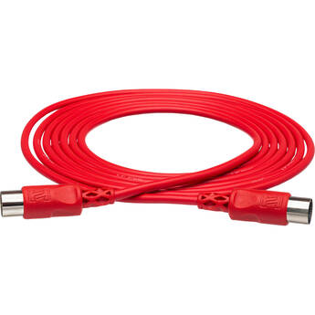 Hosa Technology Standard MIDI to MIDI Cable (15', Red)