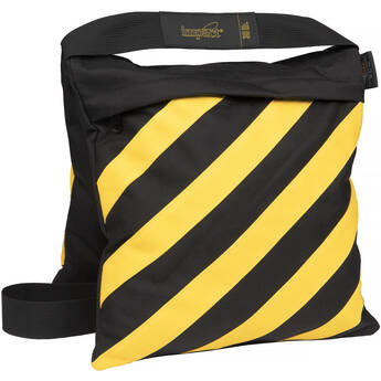 Impact Filled Saddle Sandbag (35 lb, Caution Striped)