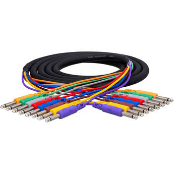 Hosa Technology CPP803 8x 1/4" Phone to 1/4" Phone Snake Cable - 9.9' (3 m)