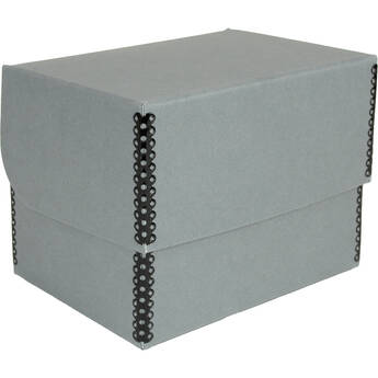 Archival Methods Hinged Lid Box (Gray, 7.1 x 5.1 x 5")