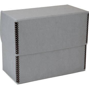 Archival Methods Hinged Lid Box (Gray, 10.5 x 8.1 x 5.5")
