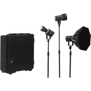 Aputure Storm 80c LED Monolight 3-Light Kit (US)