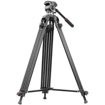 GVM S185 Aluminum Tripod with Hydraulic Fluid Head