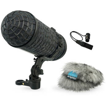 Radius Mini-ALTO 180 and RAD 2 Windshield and Shockmount Kit (With XLR Cable, Gray)