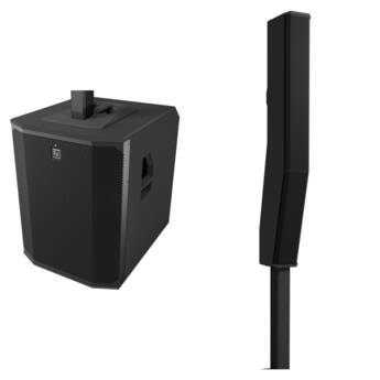 Electro-Voice EVOLVE 90 Portable 2000W Subwoofer and Column Speaker Kit with Bluetooth (Black)