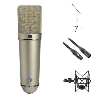 Neumann U 87 Ai Large-Diaphragm Multipattern Condenser Microphone Kit (Nickel)