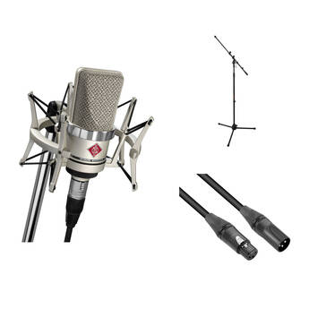 Neumann TLM 102 Studio Set Large-Diaphragm Cardioid Condenser Microphone Kit (Nickel)