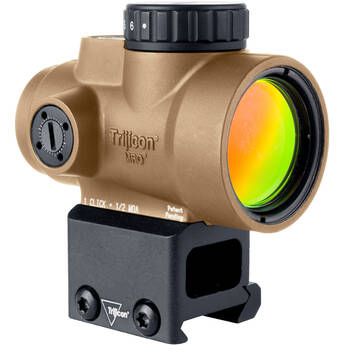 Trijicon 1x25 MRO SD Red Dot Reflex Sight (Lower 1/3 C-Witness Mount, Coyote Brown)