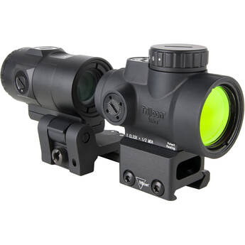Trijicon 1x25 MRO SD Patrol Red Dot Sight & 3x Magnifier Kit (Full Co-Witness Mount)