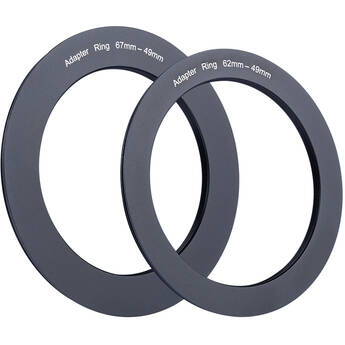 Kase Close-Up Lens Set with 62-49mm & 67-49mm Step-Down Rings (49mm)