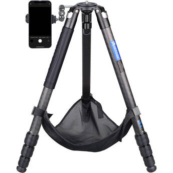 ARTCISE AS80C+MA Carbon Fiber Tripod with 65mm Bowl, Magic Arm & Smartphone Holder (Black)