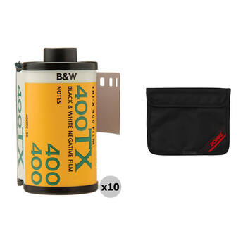 Kodak Tri-X 400 with Domke Film Guard Bag Kit (35mm Roll Film, 36 Exposures, 10-Pack)