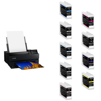 Epson SureColor P700 13" Photo Printer Kit with Matte-Black Ink Set