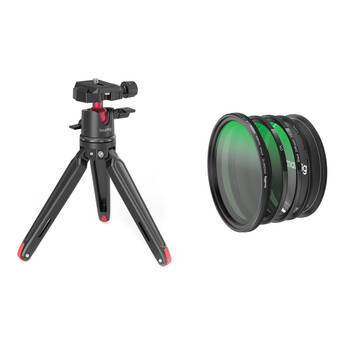 SmallRig Tabletop Mini Tripod with 5-in-1 Attachable Filter Kit