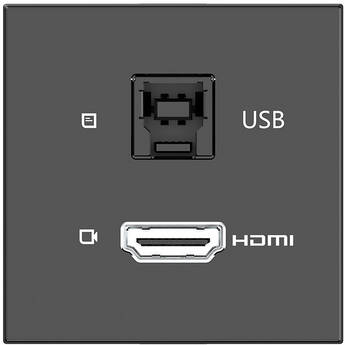 Kramer Passive Module with HDMI & USB-B Ports (Black)