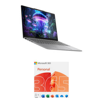 Lenovo 14" Slim 7i Aura Edition Multi-Touch Laptop Kit with Microsoft 365 Personal 1-Year License