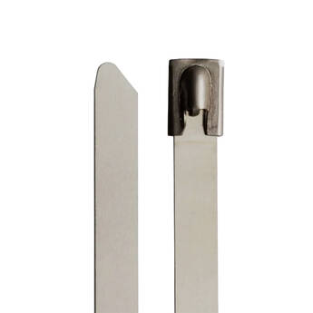 Grizzly Supply Stainless Steel Cable Ties (10", 10-Pack)