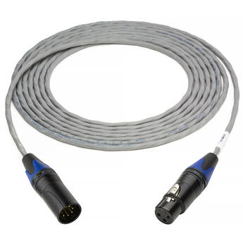 Sescom P/DMX 5-Pin XLR Male to 3-Pin XLR Female Plenum Lighting Control Cable (15')