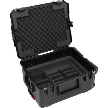 SKB iSeries Injection-Molded for 4-Wireless with 2U Fly Rack with Wheels (Black)