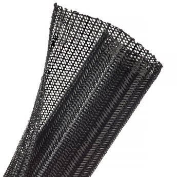 Techflex Flexo F6 Cable Sleeving Wrap (2" Diameter, 25' Length, Black)