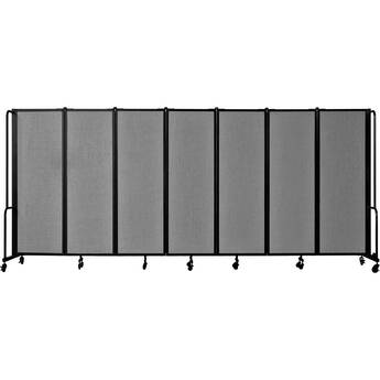Oklahoma Sound RDB6-7PT02 7-Section Robo Room Divider (Gray, 72 x 164")