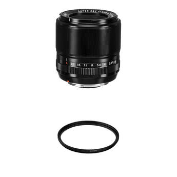 FUJIFILM XF 60mm f/2.4 R Macro Lens with UV Filter Kit